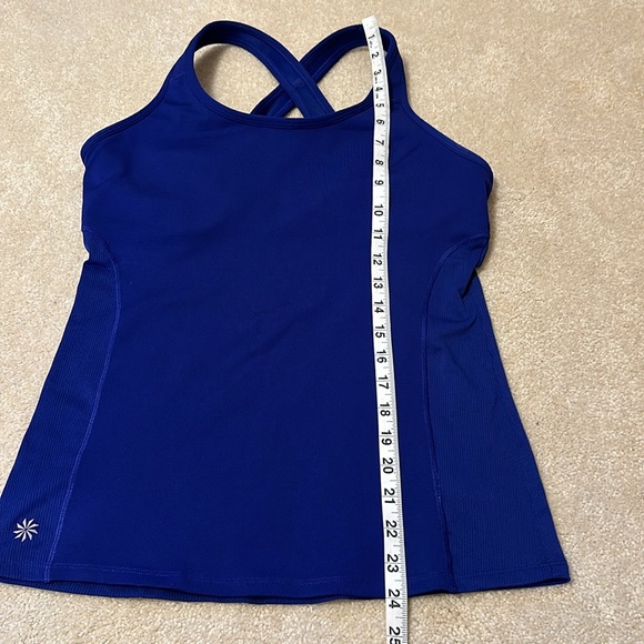 Beautiful Athleta criss cross strap tank top with built in bra royal blu… - Picture 4 of 10